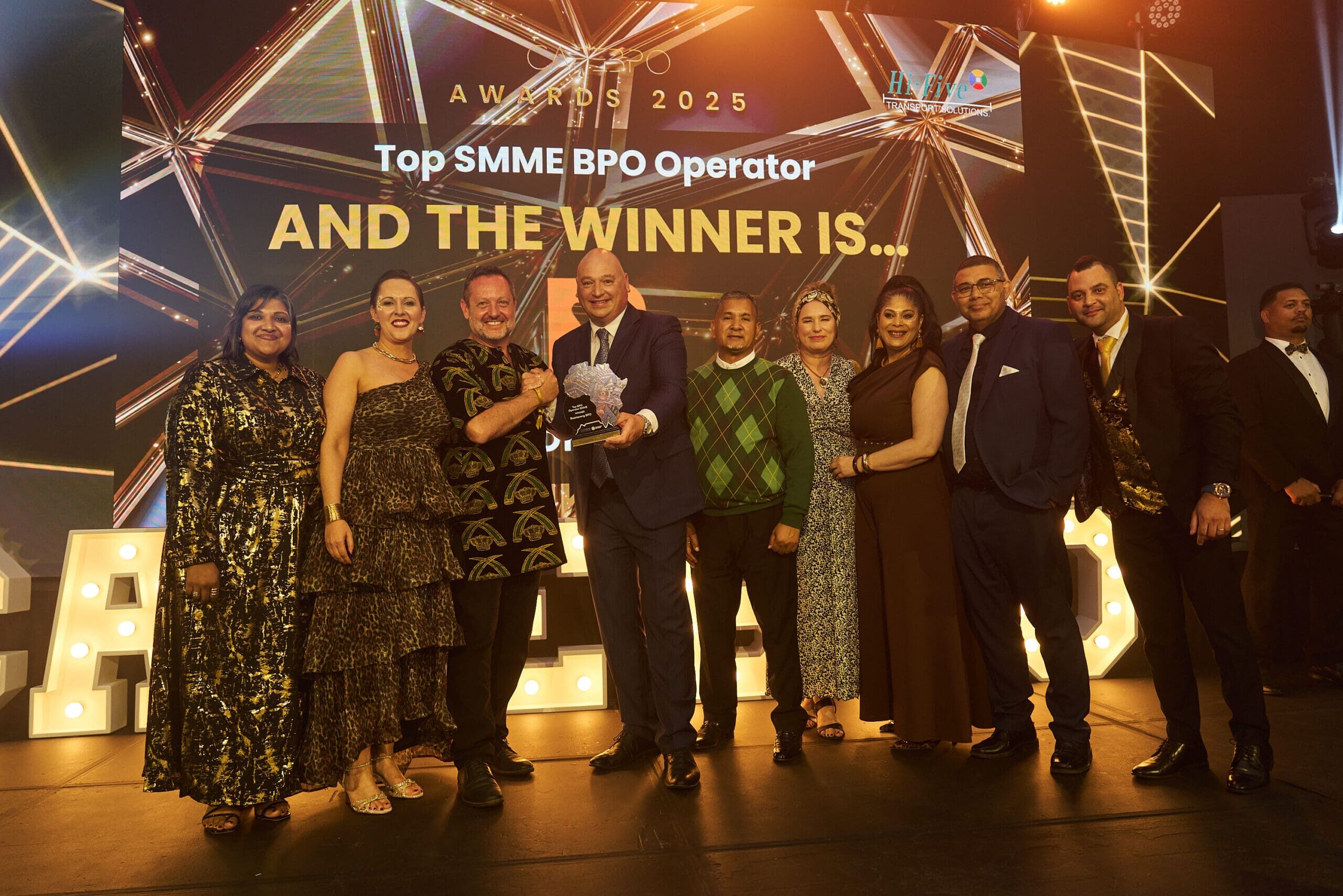 CapeBPO Awards 2025 Stage with Winners